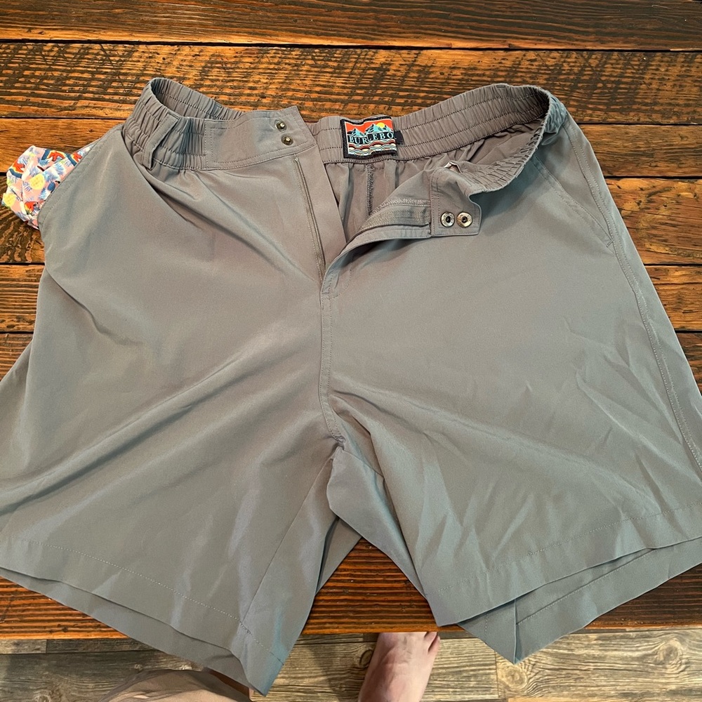Burlebo brand Slate Blue/Gray L shorts
